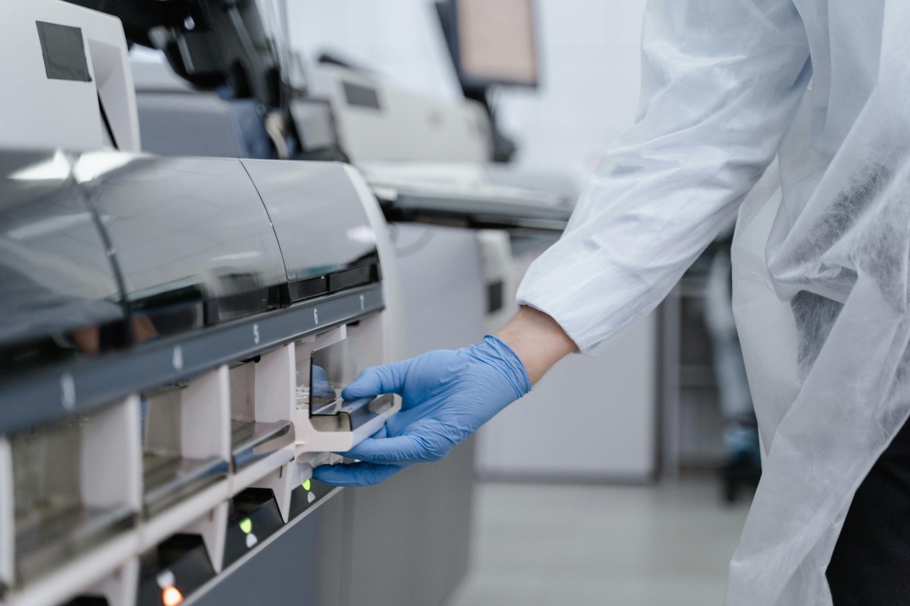 Stanowisko laboratoryjne podczas kontroli jakości